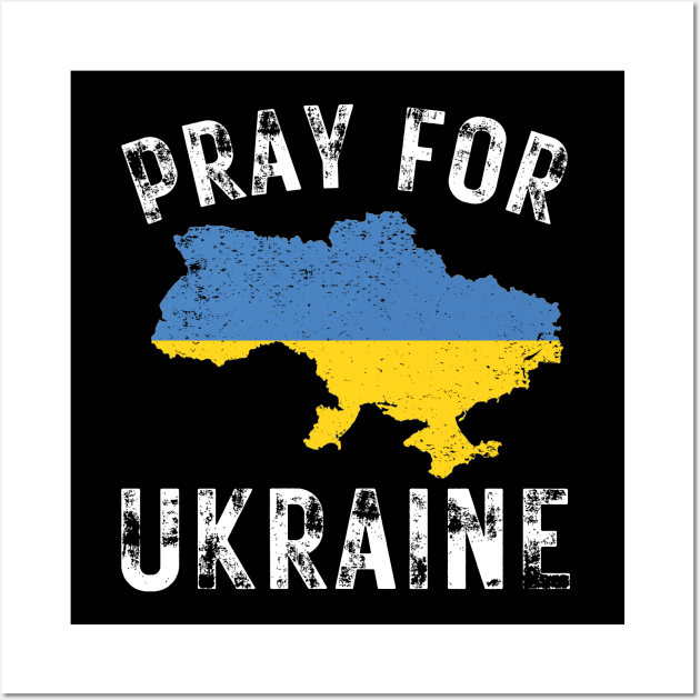 Pray For Ukraine Wall Art by WearablePSA